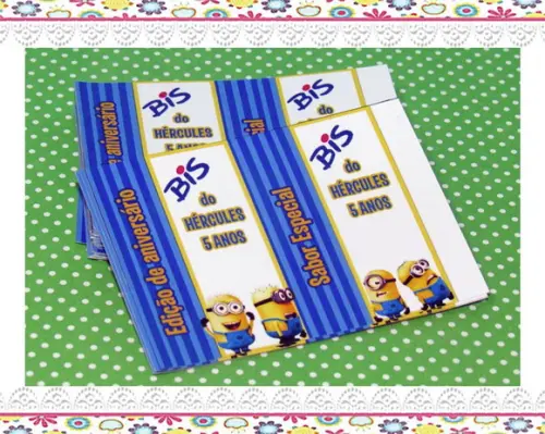 Rótulo Personalizado para Bis Minions