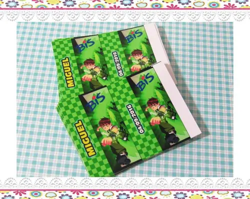 Rótulo Personalizado para Bis Ben 10