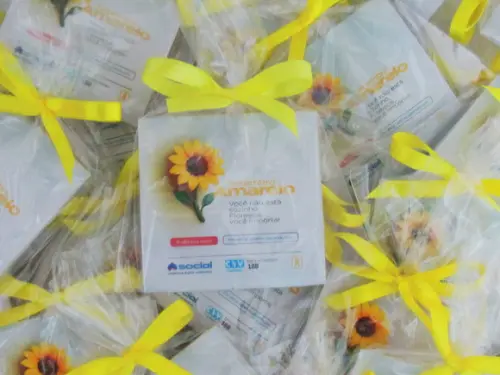 Sachê de Chá Personalizado Brinde Setembro Amarelo