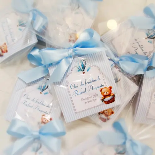 Sachê de Chá Personalizado Chá de Bebê Ursinho