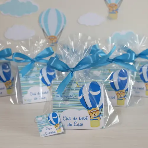 Sachê de Chá Personalizado Ursinho Baloeiro