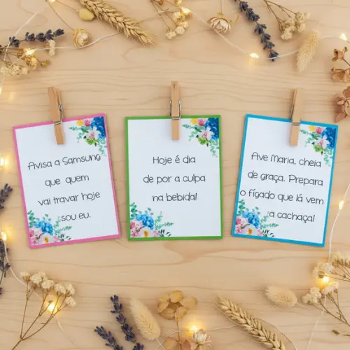 Tag para Drinks com Mini Pregadores