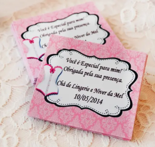 Tag para Lembrancinha Chá de Lingerie