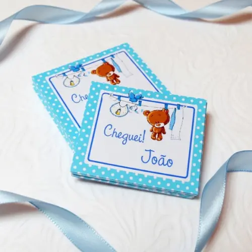 Tag para Lembrancinha Chá de Bebê Ursinho