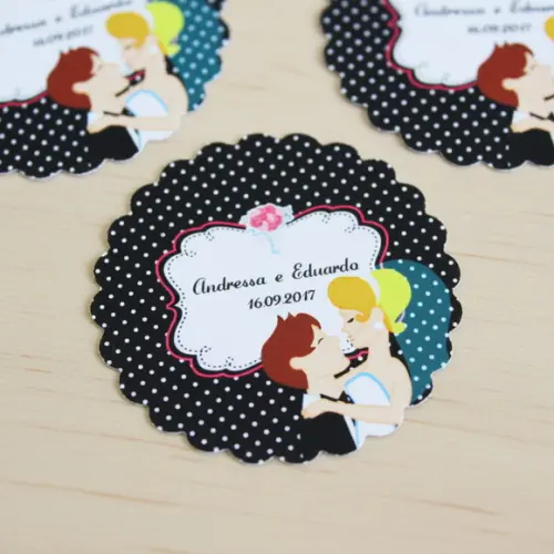 Tag para Lembrancinha Casamento Noivinhos