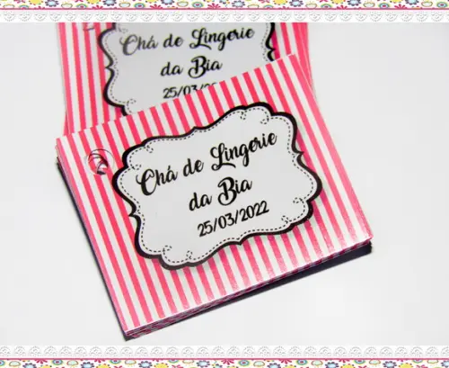Tag para Lembrancinha Chá de Lingerie