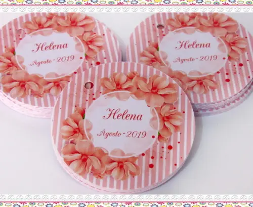 Tag para Lembrancinha Floral