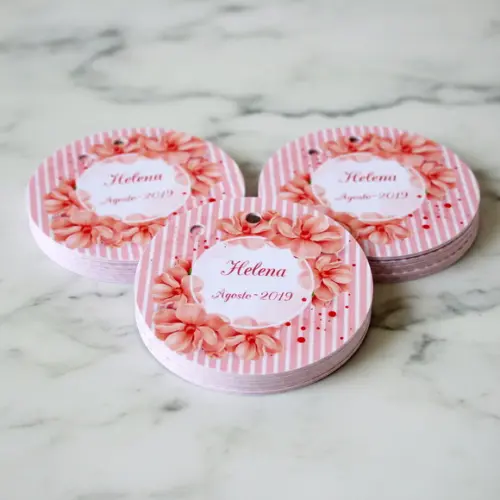 Tag para Lembrancinha Floral