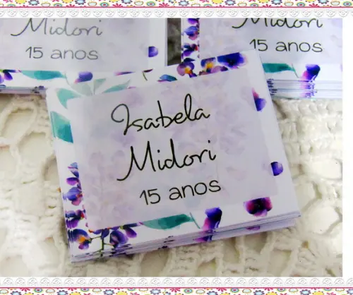 Tag para Lembrancinha Floral