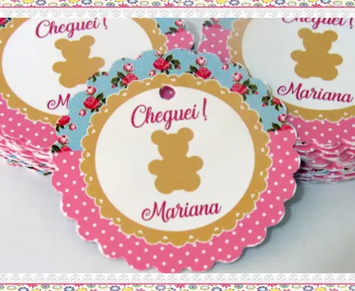 Tag para Lembrancinha Ursinha