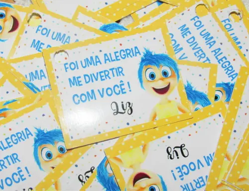 Tag Personalizada Alegria Divertidamente