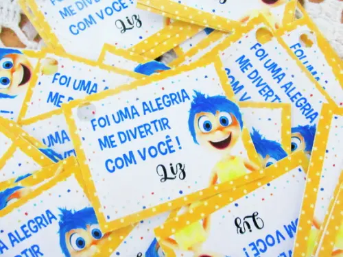 Tag Personalizada Alegria Divertidamente