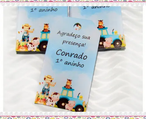 Tag Personalizada para Lembrancinha Fazendinha