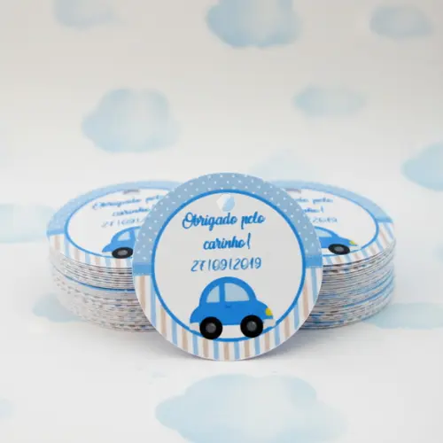 Tag Personalizada para Lembrancinha Fusquinha