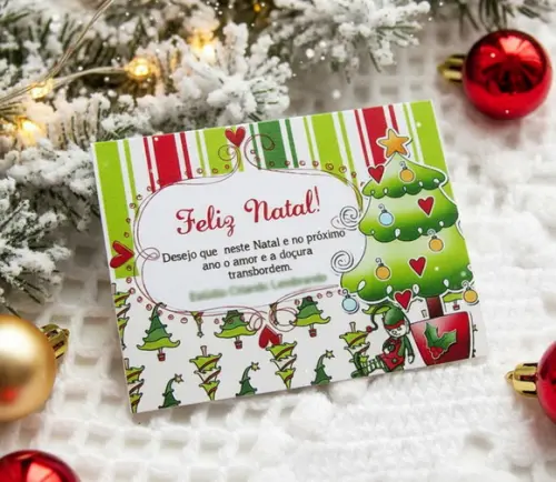 Tag Personalizada para Lembrancinha Natal