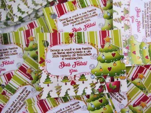 Tag Personalizada para Lembrancinha Natal