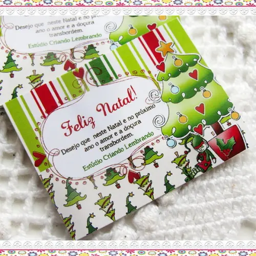 Tag Personalizada para Lembrancinha Natal