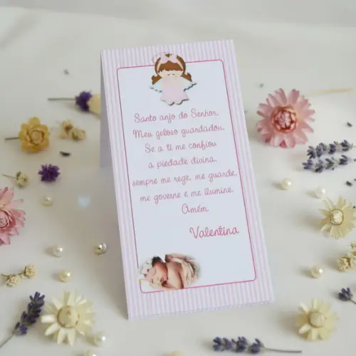 Tags para Batizado Oração Santo Anjo