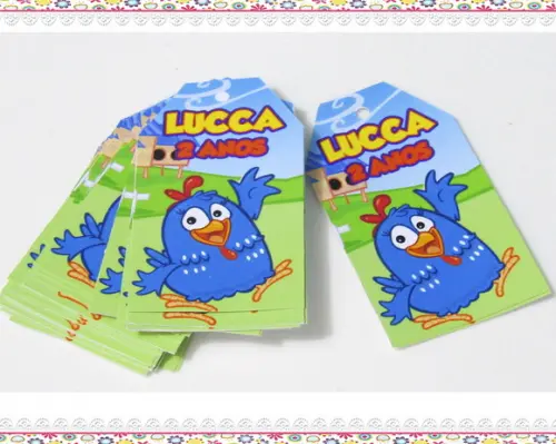 Tags Personalizadas Galinha Pintadinha