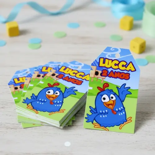 Tags Personalizadas Galinha Pintadinha
