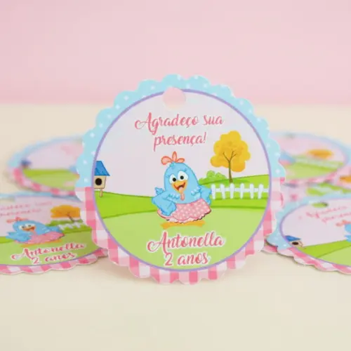 Tags Personalizadas Galinha Pintadinha Candy