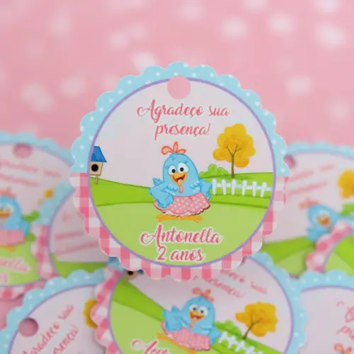Tags Personalizadas Galinha Pintadinha Candy