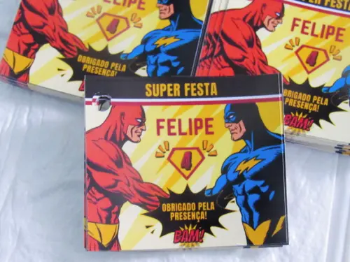 Tags Personalizadas Super Heróis