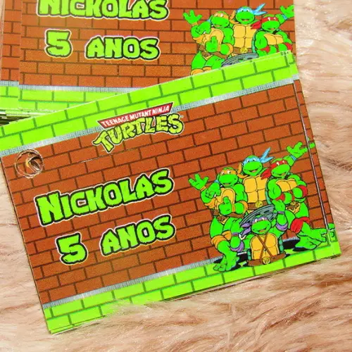 Tags Personalizadas Tartarugas Ninja