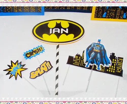 Topo de Bolo Batman