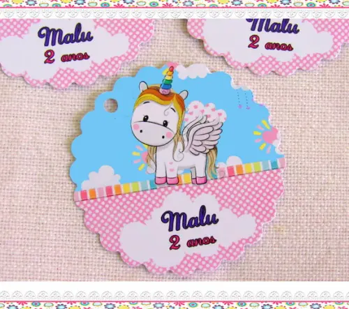 Tags Personalizadas Unicórnio