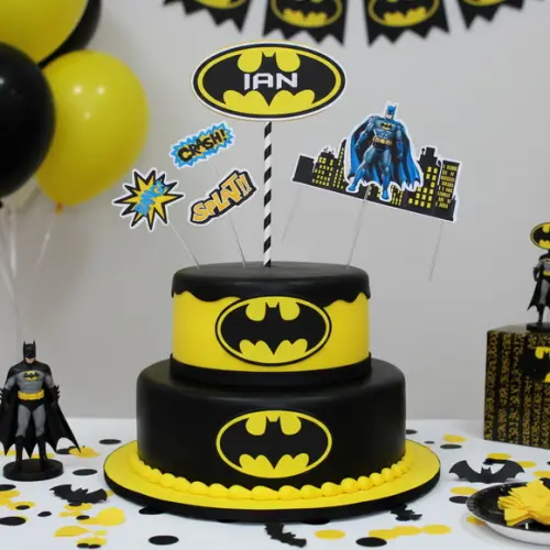 Topo de Bolo Batman