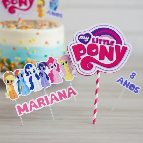 Topo de Bolo My Little Pony