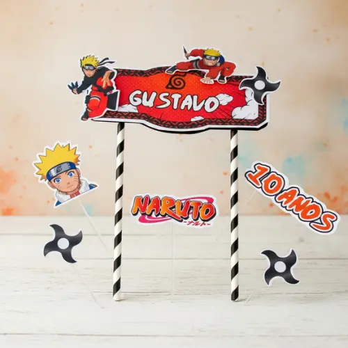 Topo de Bolo Naruto