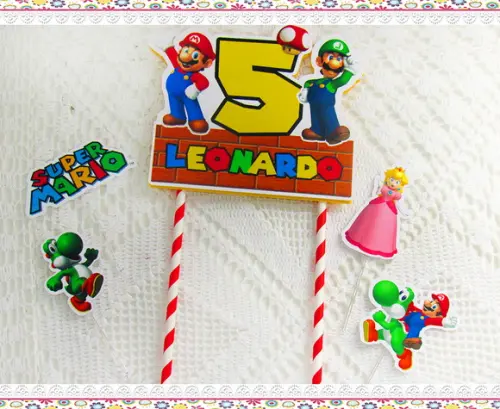 Topo de Bolo Super Mario