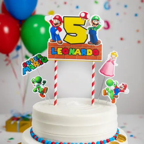 Topo de Bolo Super Mario