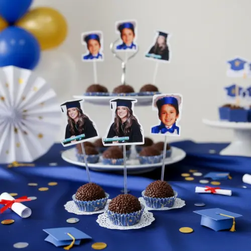 Topper com Foto: Carinha de Festa Formatura