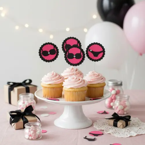 Topper para Cupcake Chá de Lingerie