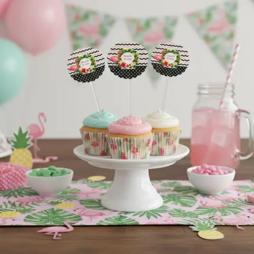 Topper para Docinho Flamingo