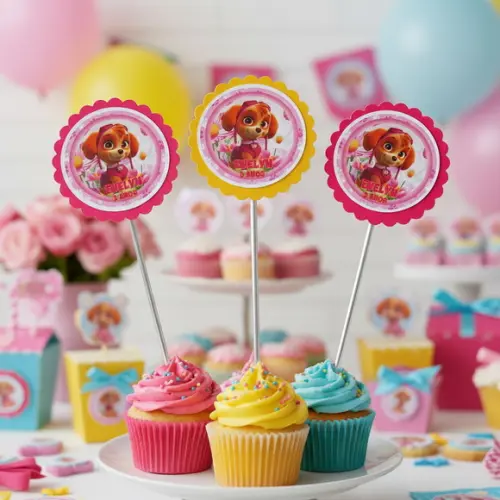 Topper para Docinho Skye