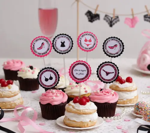 Topper para Docinhos Chá de Lingerie