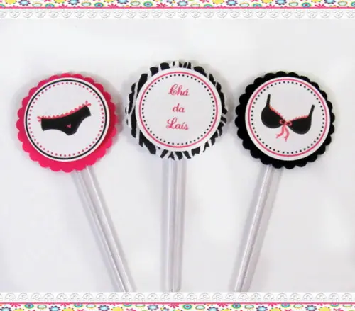 Topper para Docinhos Chá de Lingerie