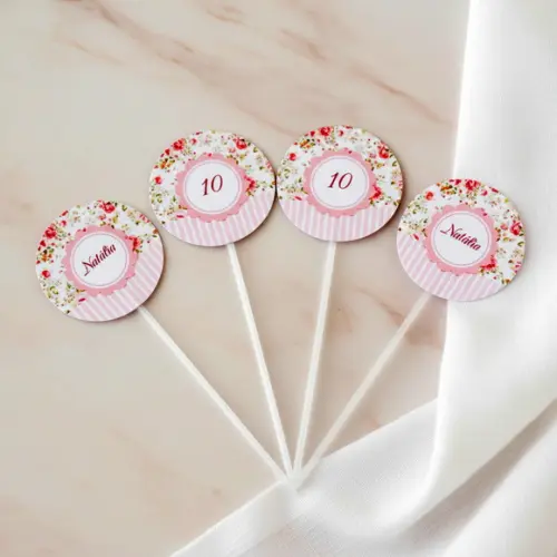 Topper para Docinhos Floral