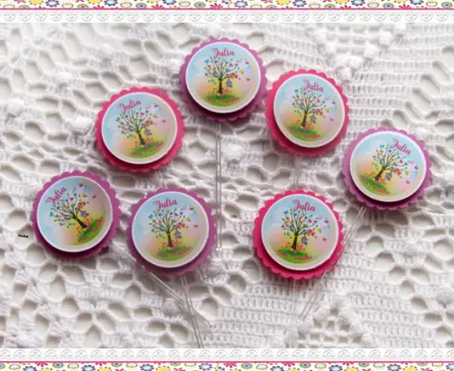 Topper para Docinhos Jardim Encantado