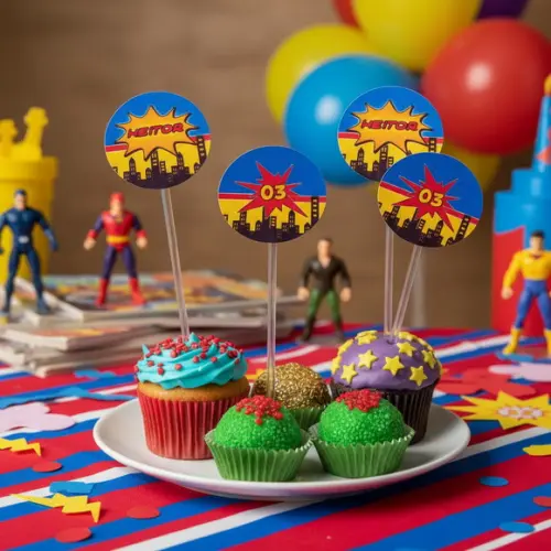 Topper para Docinhos Super Heróis