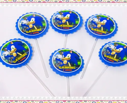 Topper para Docinhos Sonic
