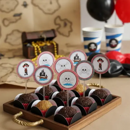 Topper para Docinhos Tema Pirata
