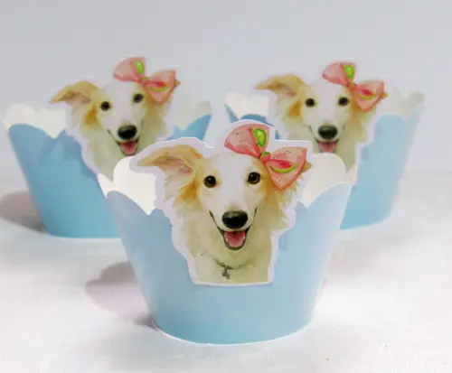 Wrappers Personalizados para Cupcake Cachorrinha