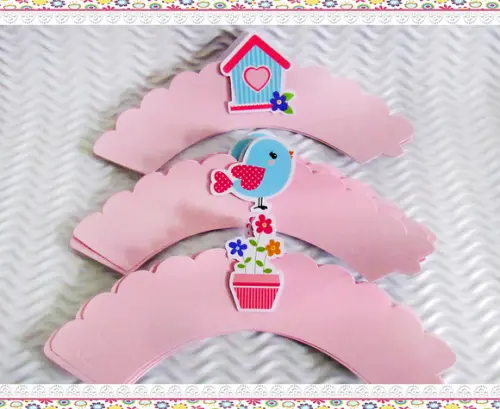 Wrappers Personalizados para Cupcake: Jardim Encantado