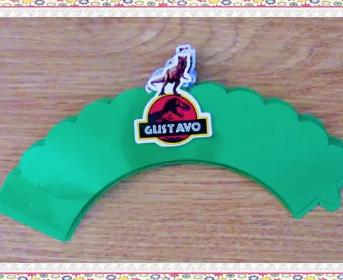 Wrappers Personalizados para Cupcake: Jurassic Park