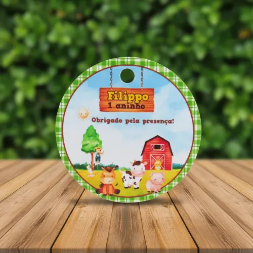Tag Personalizada para Lembrancinha Fazendinha